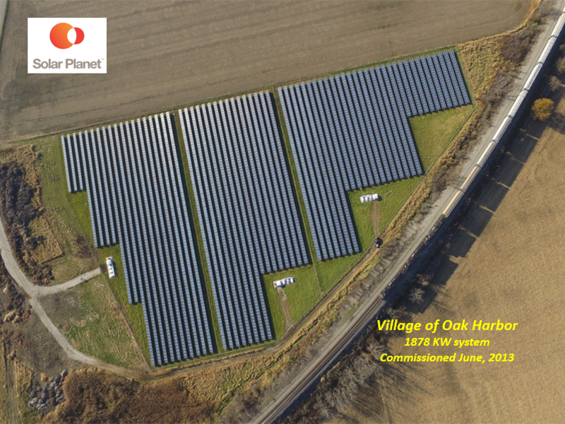 Village of Oak Harbor - 1878 KW system Commissioned June, 2013