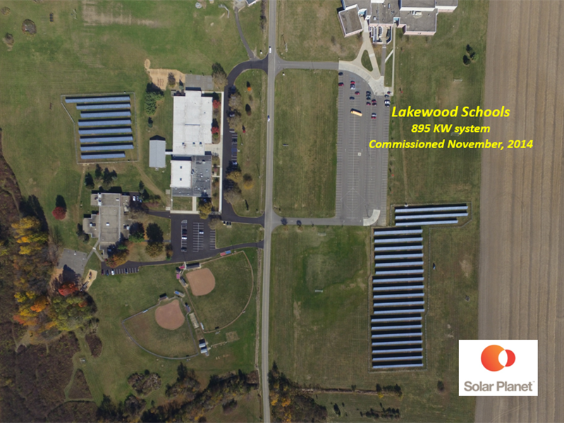 Lakewood Schools - 895 KW system Comissioned November, 2014