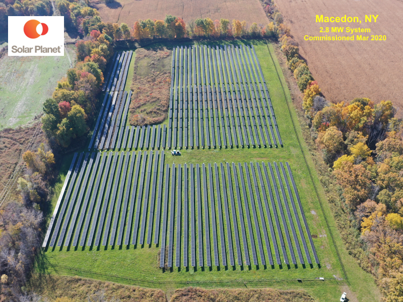 Macedon, NY - 2.8 MW system Commissioned March 2020
